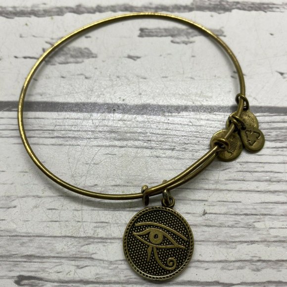 Alex and Ani Eye Of Horus Goldtone bracelet - Picture 4 of 4
